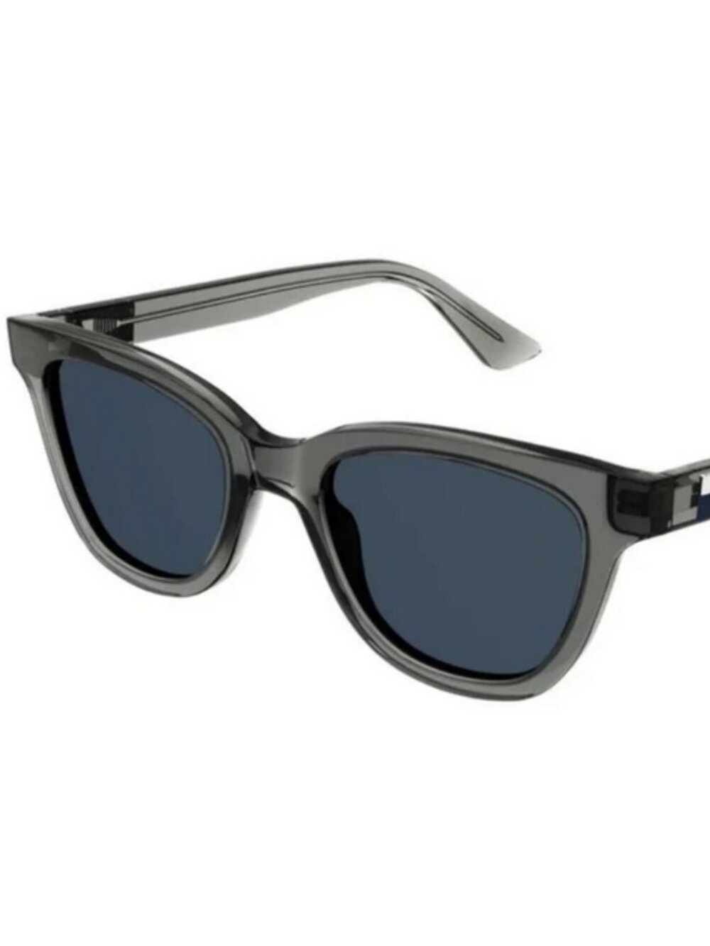 🩶NWT🩶 Gucci Sunglasses Grey with Navy/Red Accents - Unisex